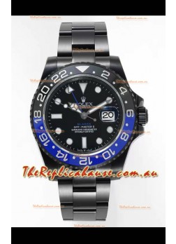 Rolex GMT Masters II REF.126710BLRO Batman BLAKEN Swiss Replica - 904L Steel in DLC Coating