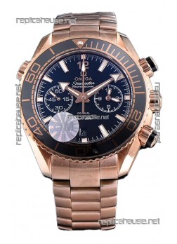 Omega Seamaster Planet Ocean 600M Sedna Gold 45.5MM 1:1 Mirror Replica Watch 