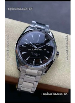 Omega Aqua Terra 150M Black Dial 904L Steel Casing Steel Hands 1:1 Mirror Replica 41MM 