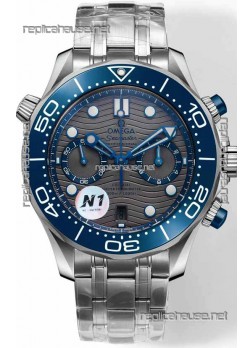 Omega Seamaster Co-Axial Master Chronograph Stainless Steel Grey Dial 44MM 1:1 Mirror Replica