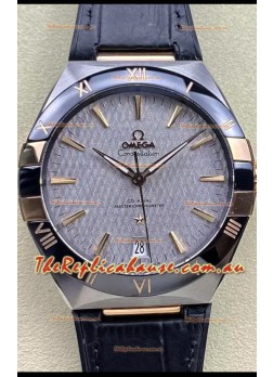 Omega Co-Axial Constellation 41MM 904L Steel - Grey Dial 1:1 Mirror Replica Watch