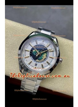 Omega Seamaster Aquaterra 150M Worldtimer White Dial 1:1 Mirror Replica Watch