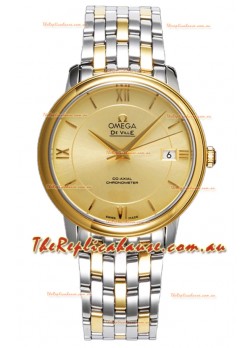Omega De Ville Co-Axial Chronometer 36.8MM Swiss Replica Watch in Two Tone Casing