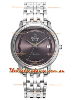 Omega De Ville Co-Axial Chronometer 36.8MM Swiss Replica Watch in Grey Dial 
