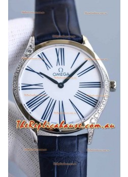 Omega De Ville Tresor Edition Swiss Quartz Watch 36MM Steel Casing White Dial