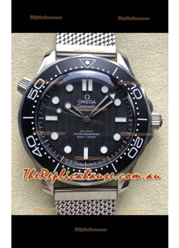 Omega Seamaster Super Clone 300M Master Chronometer Black Swiss 904L Steel Watch