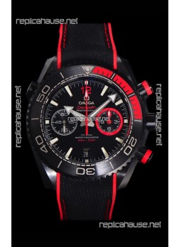 Omega Super Clone Planet Ocean 600M Chronograph Black Ceramic Replica Watch