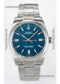 Rolex Oyster Perpetual Super Clone REF#126000 36MM Blue Dial Swiss Replica