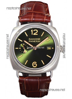 Panerai Radiomir PAM1573 Quaranta 40MM 904L Steel Green Dial Watch in 1:1 Mirror Replica 