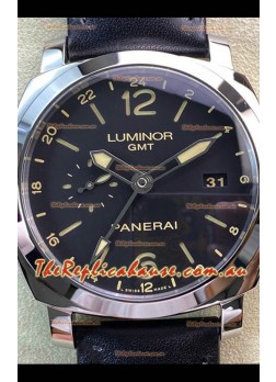 Panerai Luminor 1950 PAM00531 GMT Edition Black Dial - 1:1 Mirror Replica 