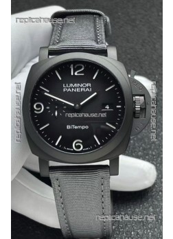 Panerai Luminor Super Clone PAM1467 Bi-Tempo Titanium Watch 42MM