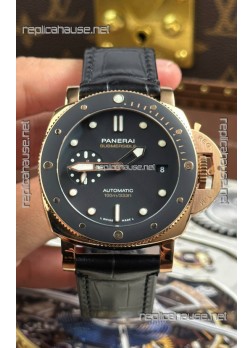 Panerai Super Clone Submersible PAM974 Rose Gold Watch 42MM