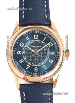 Patek Philippe Calatrava 6007R Blue Dial Rose Gold 1:1 Mirror Replica Watch