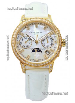 Patek Philippe Grand Complications Ladies First Perpetual Calendaer Yellow Gold Swiss Replica Watch 
