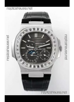 Patek Philippe Nautilus 5712/1A 1:1 Quality Swiss Replica Watch in Grey Dial