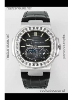 Patek Philippe Nautilus 5712/1A 1:1 Quality Swiss Replica Watch in Blue Dial