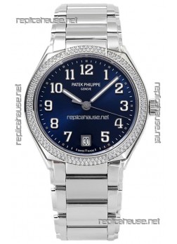 Patek Philippe Twenty-4 Blue Dial 904L Steel Casing 1:1 Mirror Replica Watch 36MM