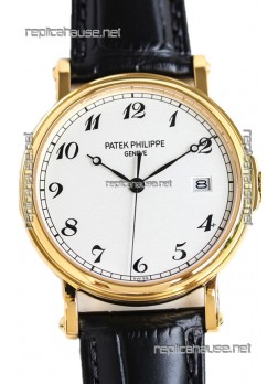Patek Philippe Calatrava 5153 Yellow Gold 1:1 Mirror Swiss Replica Watch 