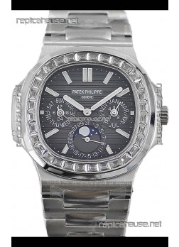 Patek Philippe Nautilus 5740 Perpetual Calendar Stainless Steel Grey Dial Swiss Replica Watch 