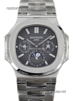 Patek Philippe Nautilus 5740 Perpetual Calendar Stainless Steel Grey Dial Swiss Replica Watch 