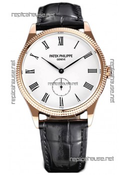 Patek Philippe Calatrava 5119G Rose Gold Casing 1:1 Mirror Replica Watch 