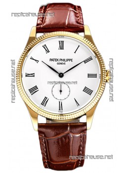 Patek Philippe Calatrava 5119G Yellow Gold Casing 1:1 Mirror Replica Watch  