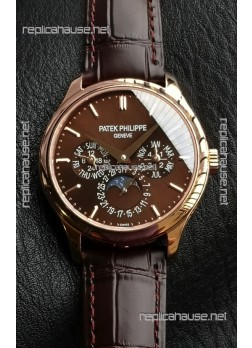Patek Philippe Complications 5327R-001 Brown Dial Swiss Replica Watch 