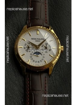 Patek Philippe Complications 5327G-001 Yellow Gold White Dial Swiss Replica