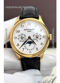 Patek Philippe Complications 5327G-001 Yellow Gold White Dial Swiss Replica