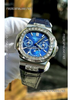 Patek Philippe Nautilus 5740 Perpetual Calendar Stainless Steel Purple Dial Swiss Replica Watch