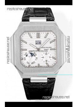 Patek Philippe Cubitus 5822 904L Steel Casing White Dial Swiss Replica Watch