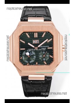 Patek Philippe Cubitus 5822 Rose Gold Casing Brown Dial Swiss Replica Watch