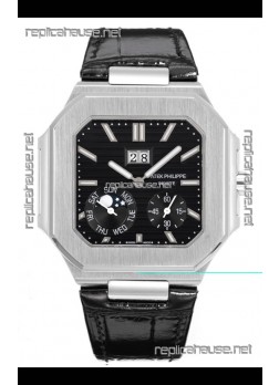 Patek Philippe Cubitus 5822 904L Steel Casing Black Dial Swiss Replica Watch