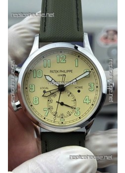 Patek Philippe Complications 5524R Calatrava Rose Gold Brown Dial Watch  