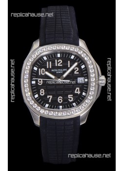 Patek Philippe Super Clone Aquanaut Stainless Steel Black Dial 38.5MM Watch 