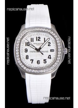 Patek Philippe Super Clone Aquanaut Stainless Steel White Dial 38.5MM Watch 