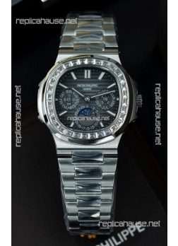 Patek Philippe Nautilus 5740 Perpetual Calendar Stainless Steel Grey Dial Swiss Replica Watch