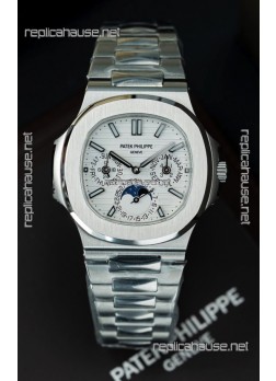 Patek Philippe Nautilus 5740 Perpetual Calendar Stainless Steel White Dial Swiss Replica Watch