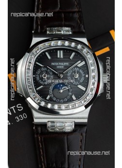 Patek Philippe Nautilus 5740 Perpetual Calendar Stainless Steel Grey Dial Swiss Replica Watch