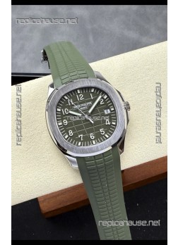 Patek Philippe Aquanaut Super Clone 5168G Green Dial 904L Steel Replica Watch 