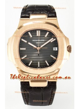 Patek Philippe Super Clone Nautilus 5711R-001 904L Rose Gold Brown Dial 
