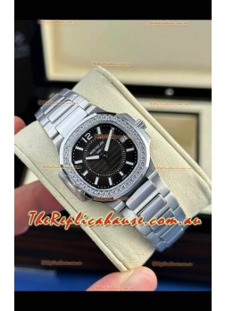 Patek Philippe Nautilus Super Clone 7010 32MM 1:1 Mirror Replica Black Dial 