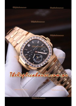 Patek Philippe Nautilus 5712R 1:1 Quality Swiss Replica Watch in Black Dial