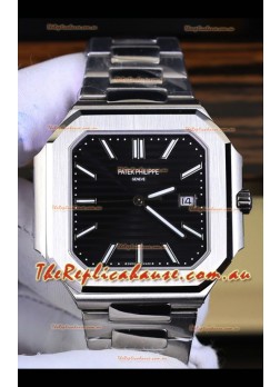 Patek Philippe Cubitus 5821 904L Steel Casing Black Dial Swiss Replica Watch 