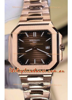 Patek Philippe Cubitus 5821 Rose Gold Brown Dial Swiss Replica Watch