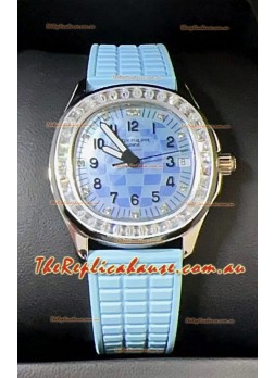 Patek Philippe Super Clone Aquanaut LUCE 5072-001 Automatic in Blue Dial 35MM