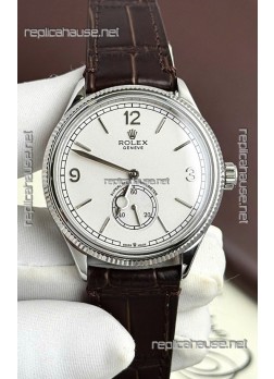 Rolex 1908 Perpetual Swiss Movement Replica Watch in Steel Casing White Dial 