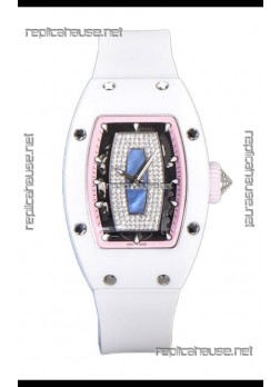 Richard Mille RM007 White Ceramic Pearl Dial Automatic Superclone Swiss Replica Watch