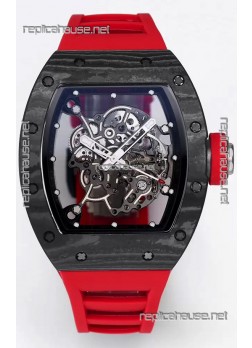 Richard Mille RM055 Black Carbon Casing 1:1 Superclone Genuine Tourbillon Watch 