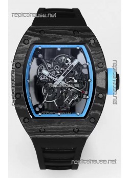 Richard Mille RM055 Black Carbon Casing 1:1 Superclone Genuine Tourbillon Watch 